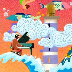 Dibujo abstracto con diferente figuras