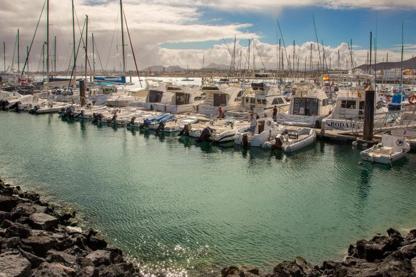 Cabecera del Puerto Deportivo Corralejo